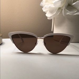 White Cateye Sunglass